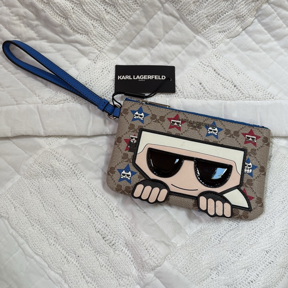 Karl Lagerfeld Paris Maybelle SLG Zip Wristlet - Picture 5 of 13